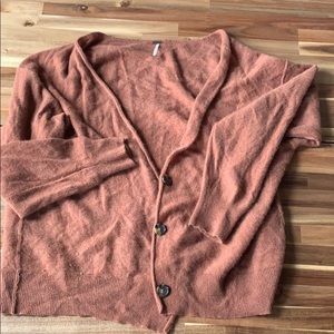 FREE PEOPLE CASHMERE CARDIGAN